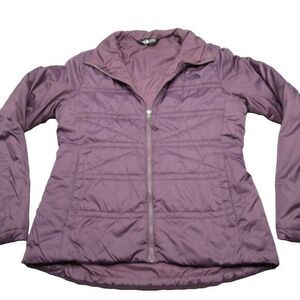 North Face‎ Jacket Women Medium Purple Triclimate Inner Insulated Full Zip Puff
